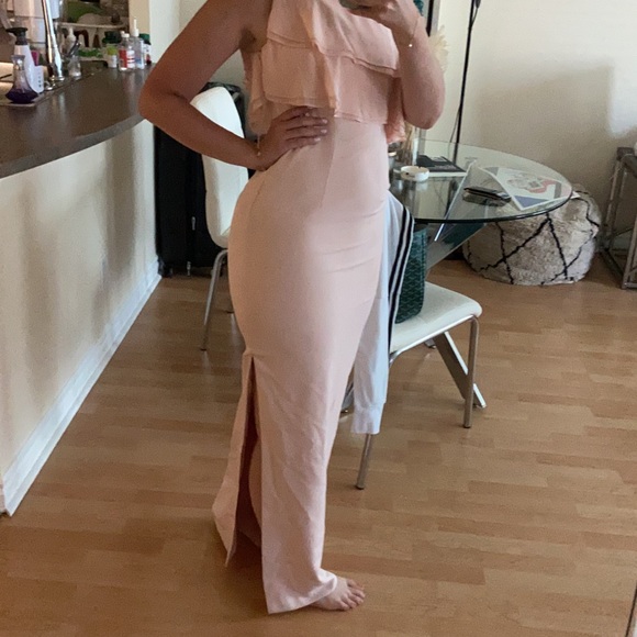 Elegant pink maxi dress - Picture 1 of 1